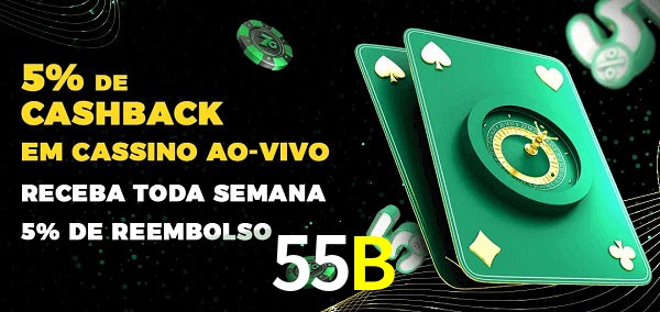 Promoções do cassino ao Vivo 55B